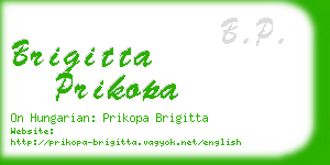 brigitta prikopa business card